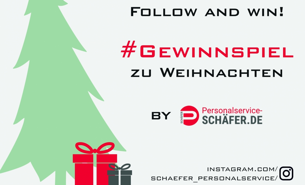 Weihnachten 2022 Gewinnspiel Gewinnspiel zu Weihnachten Personalservice Schäfer